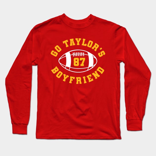 Go Taylor's Boyfriend Long Sleeve T-Shirt by Sociartist